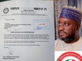 INEC Receives PDP’s Letter Introducing Abdulrahman Mohammed as Acting National Chairman