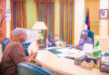 President Tinubu Holds Security Briefing with Kwara Governor AbdulRazaq on Kaiama Terror Attack