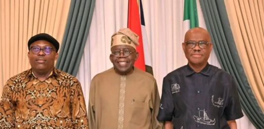 Fubara, Wike meet with Tinubu in Abuja