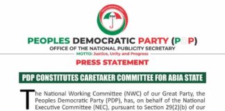 Abia PDP Disowns Alleged Caretaker Committee Appointment